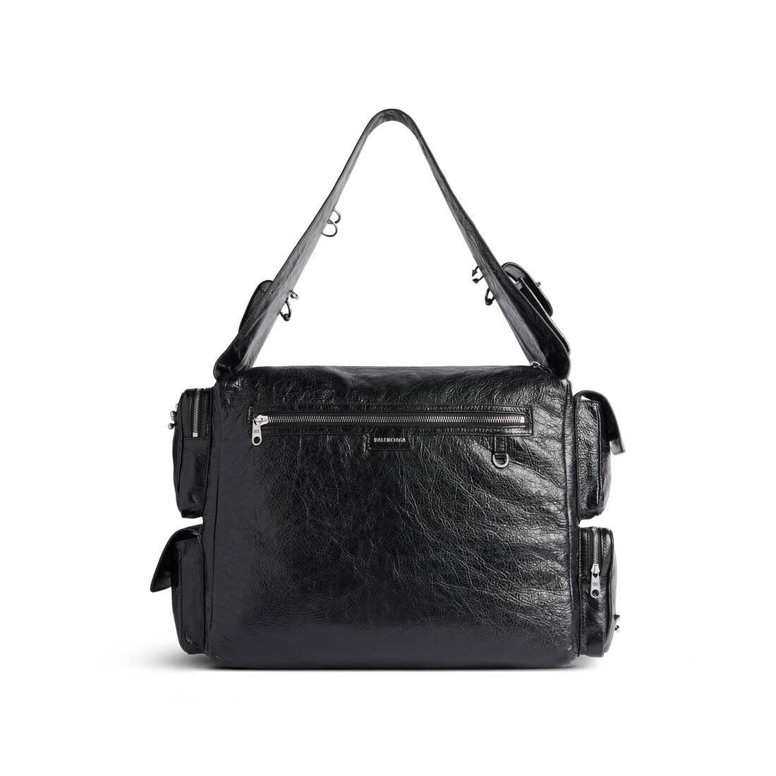 Men's Superbusy Large Sling Bag With Piercings in Black - 3