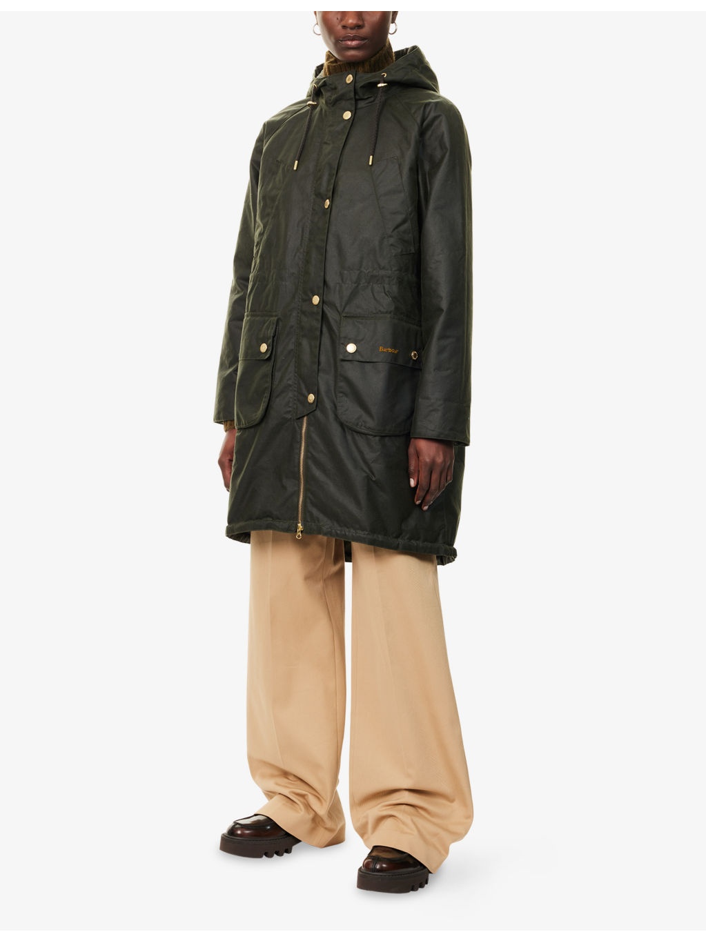 Marcy Hooded Waxed-Cotton Parka - 3