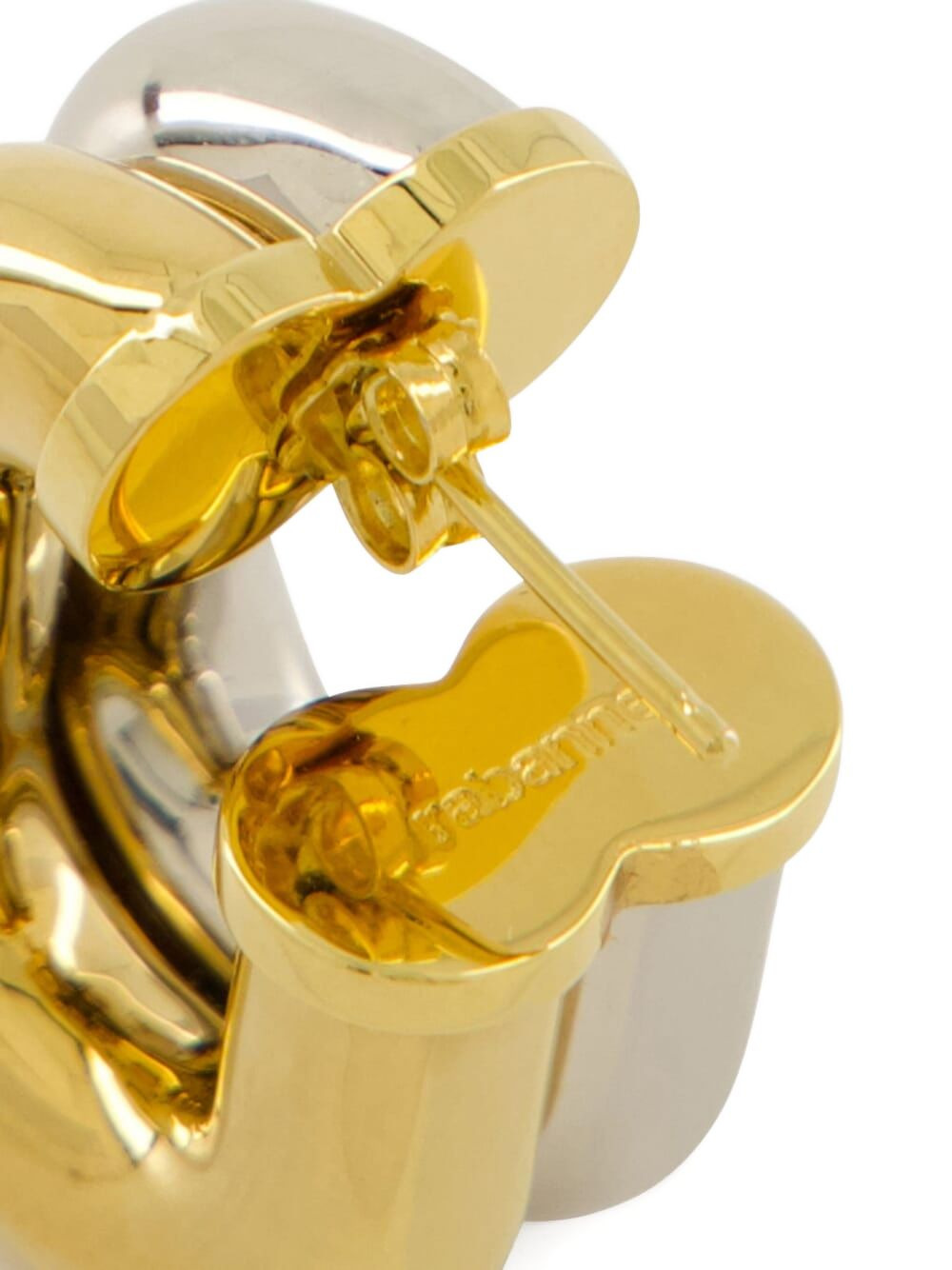 two-tone hoop earrings - 3