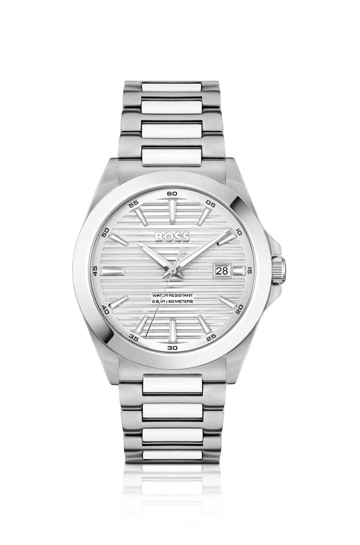STRIKE STAINLESS-STEEL WATCH WITH RIDGED DIAL - 1