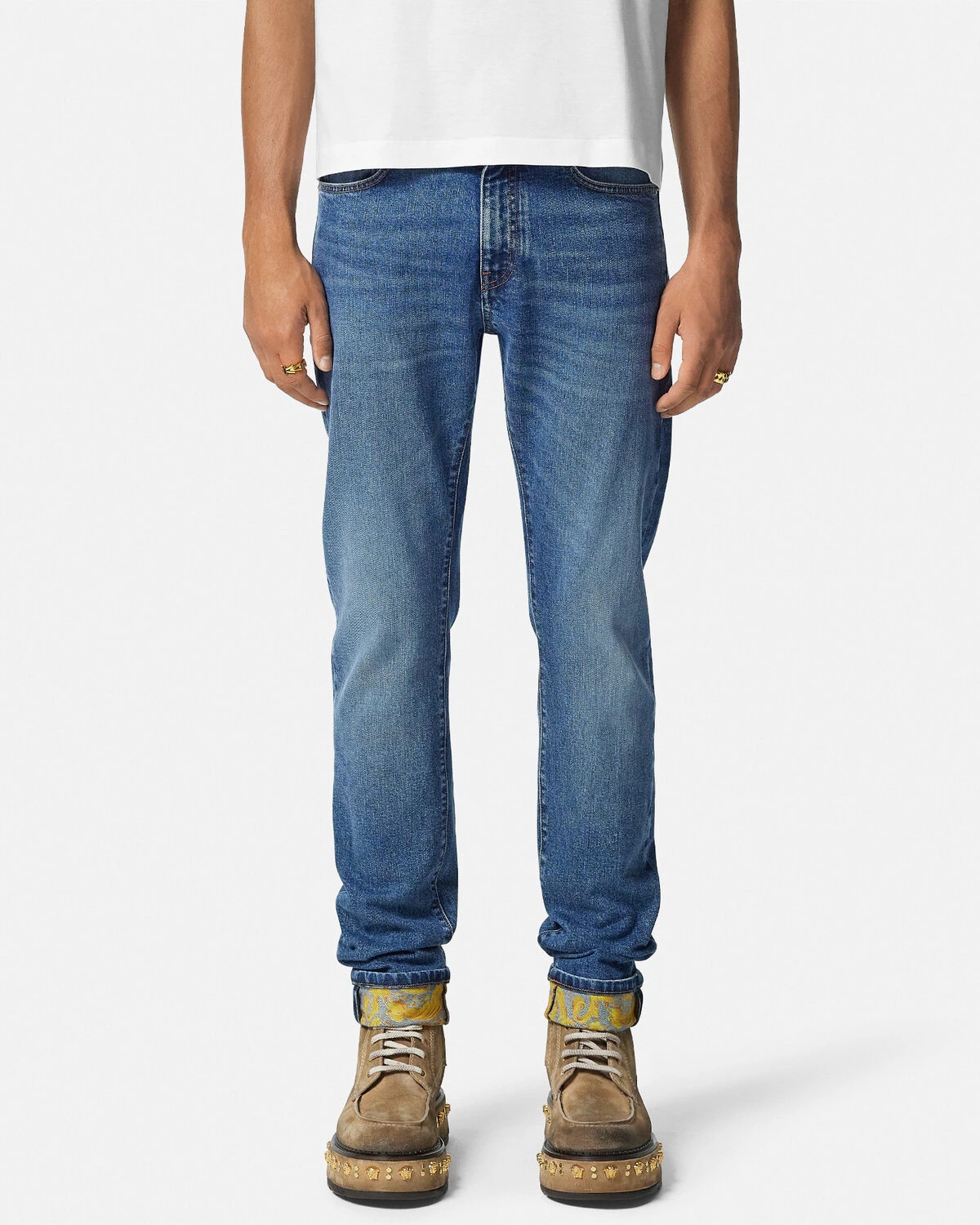 Barocco Slim-Fit Jeans - 4