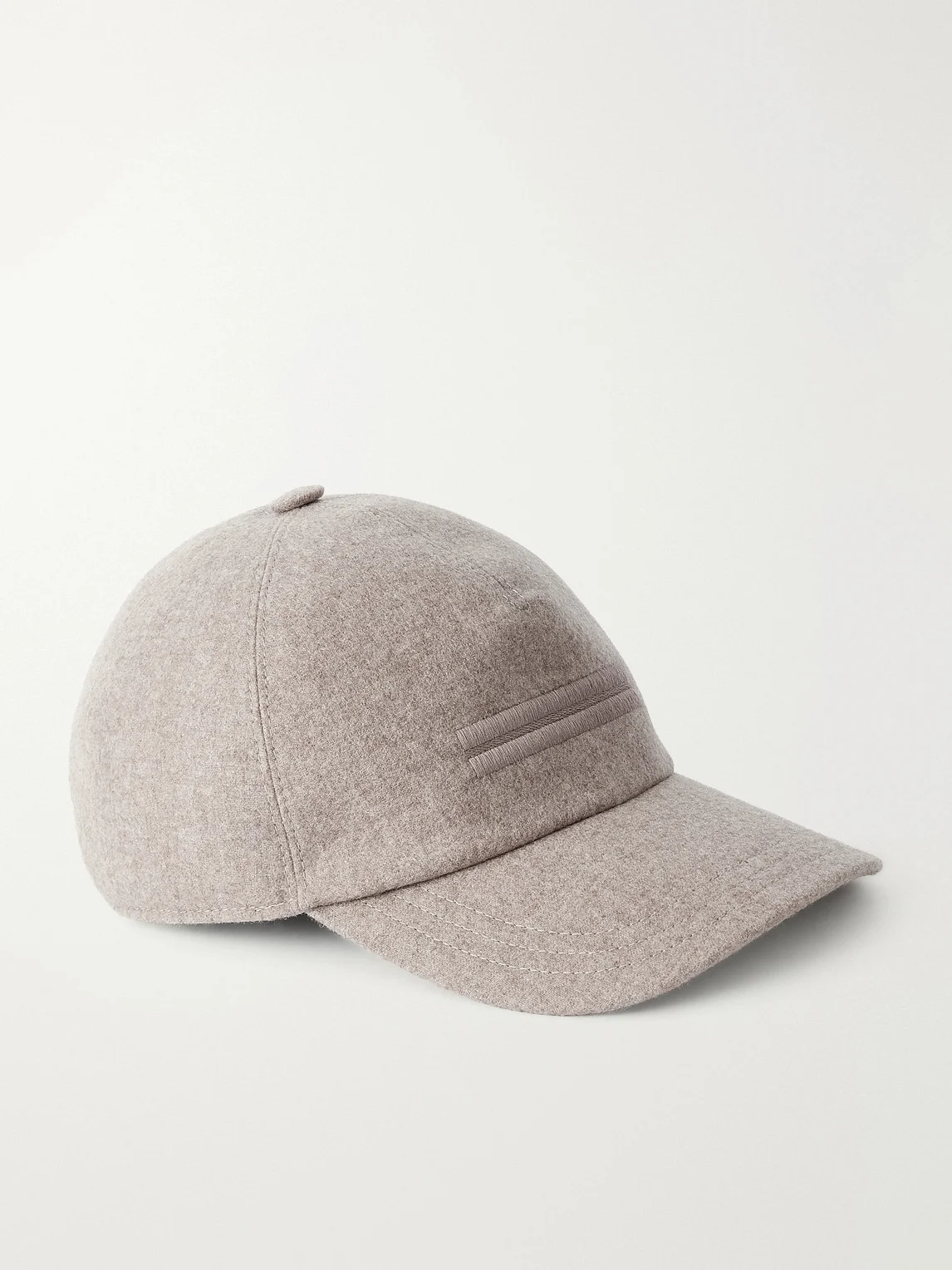 Oasi Logo-Embellished Cashmere Baseball Cap - 1