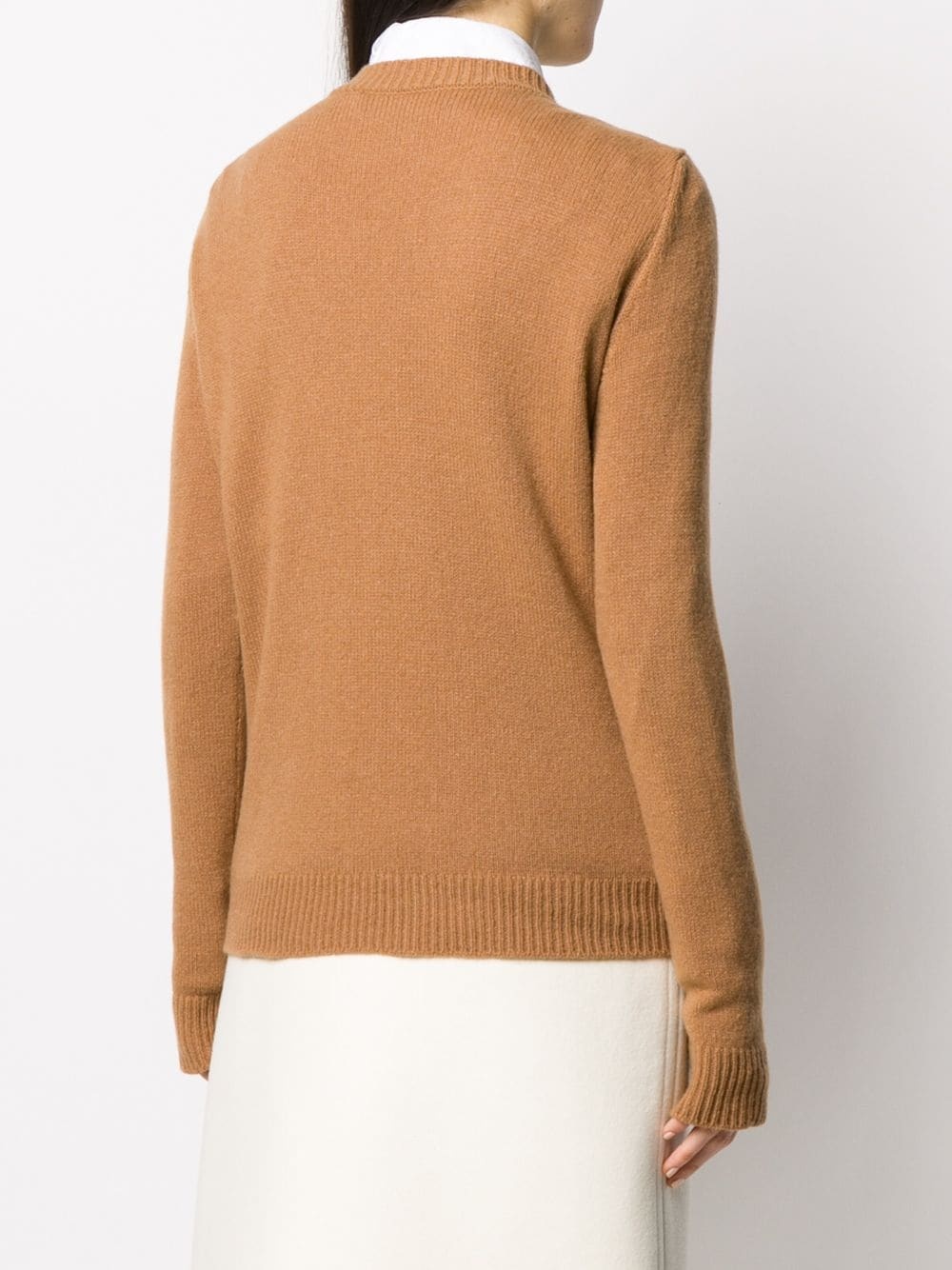 ribbed crew neck jumper - 4