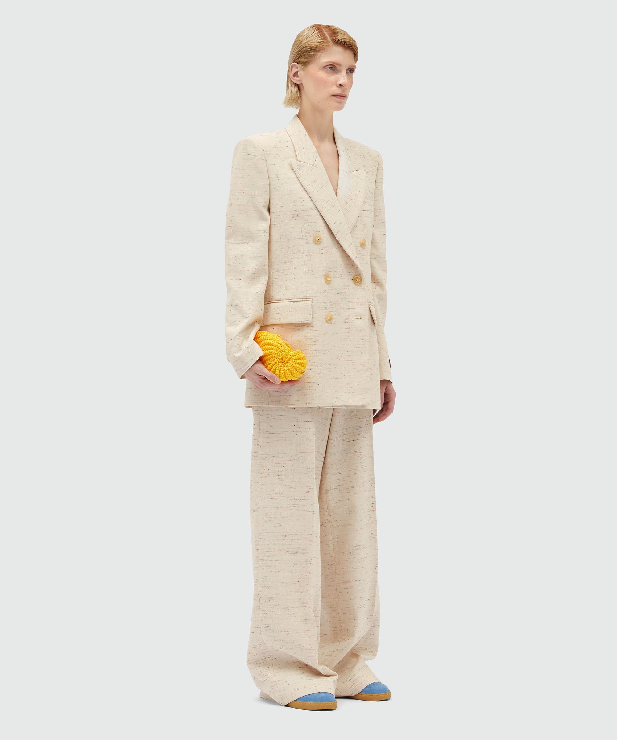 MSGM Tailoring double-breasted jacket in fancy gabardine - 4
