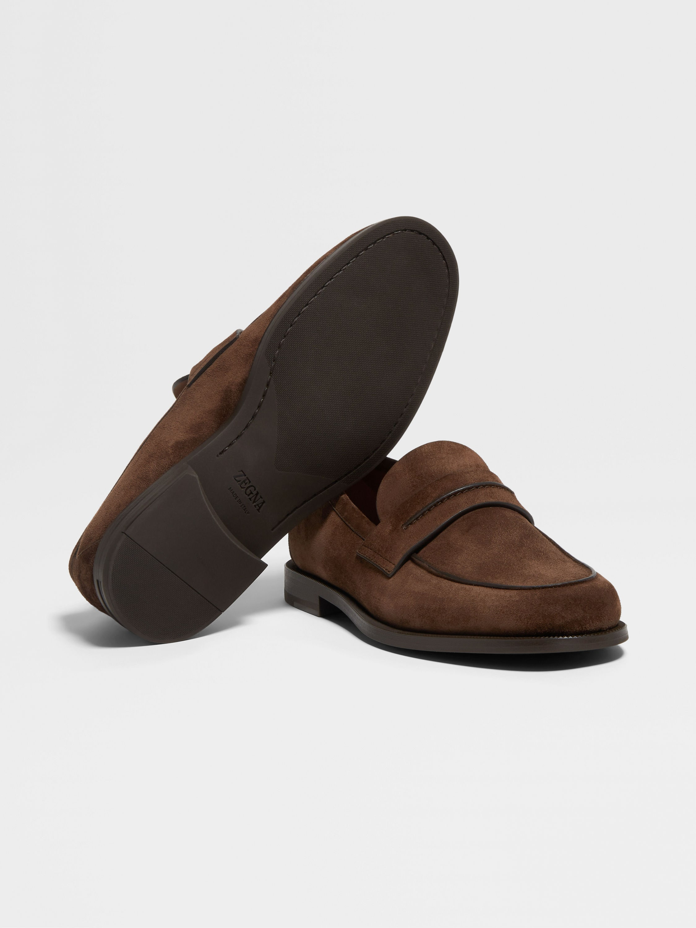 DARK BROWN SUEDE MOCASSIN CORSO LOAFERS - 3