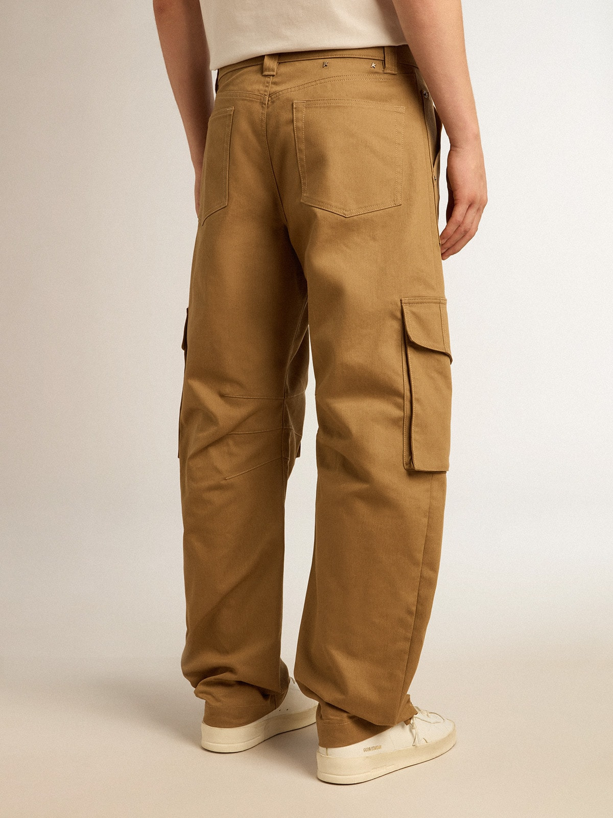 Beige khaki cargo pants - 4