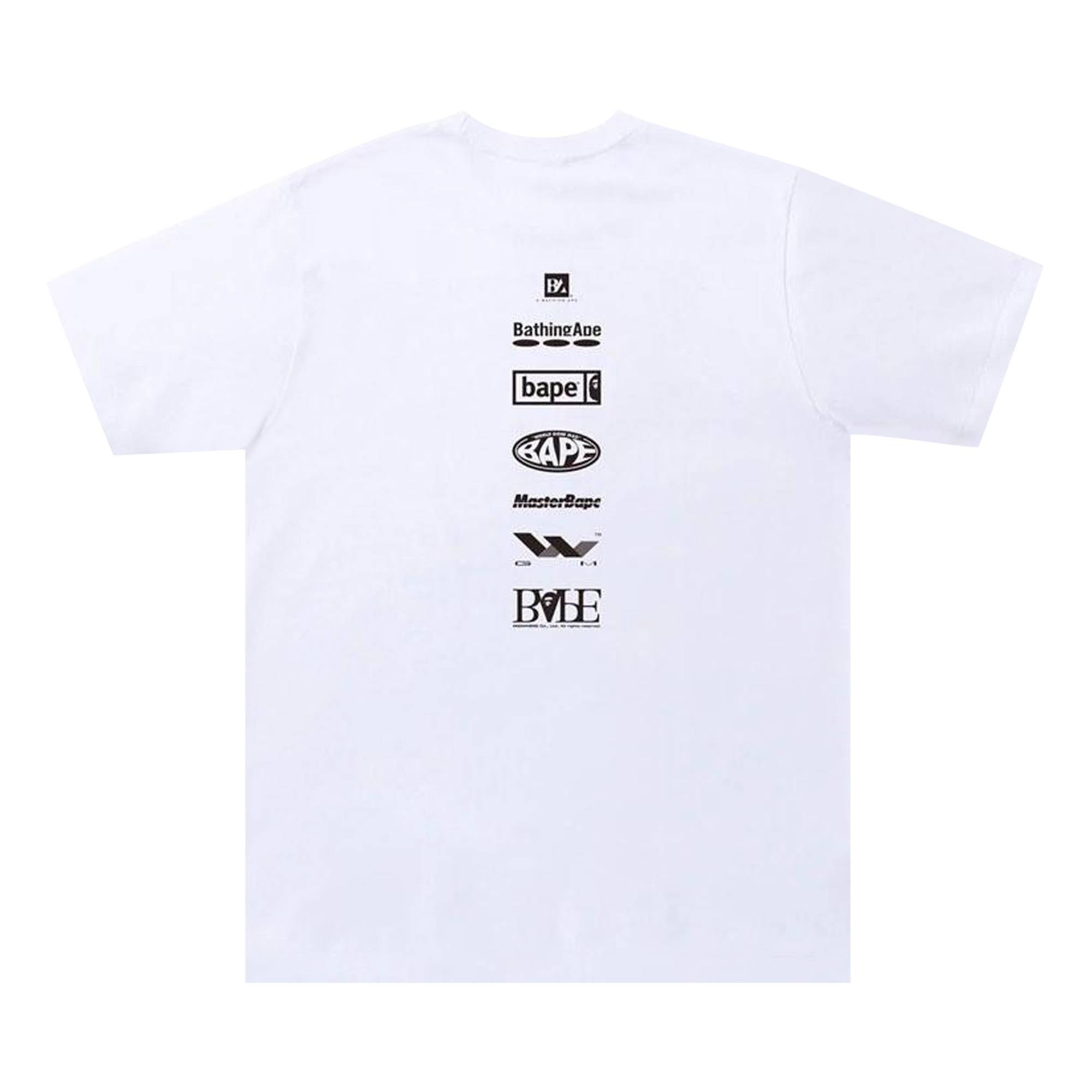 BAPE Honeycomb Camo College ATS Tee White Grey