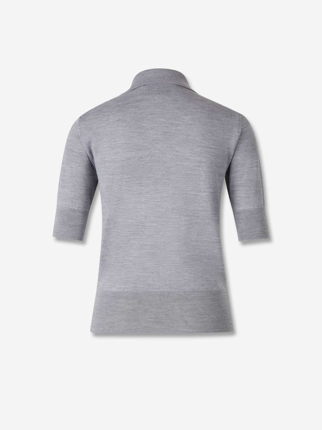 WOOL KNIT POLO - 2