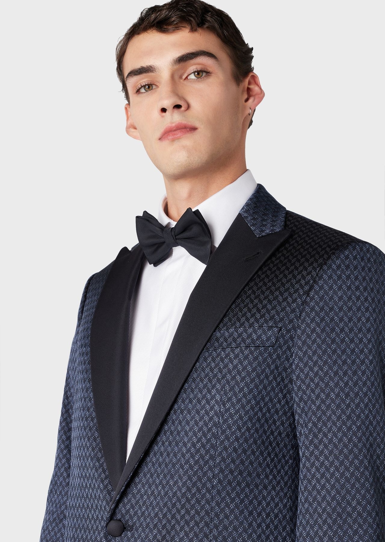 Giorgio’s single-breasted jacket in silk jacquard - 4