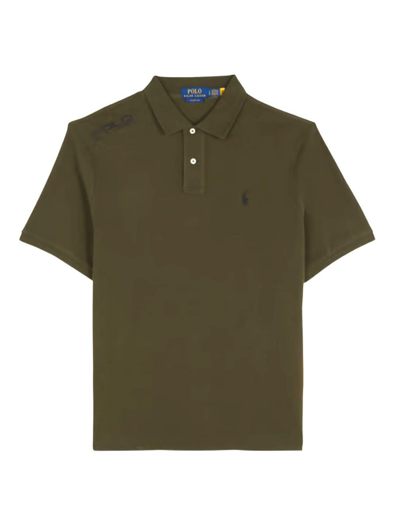 logo-embroidered polo shirt 1