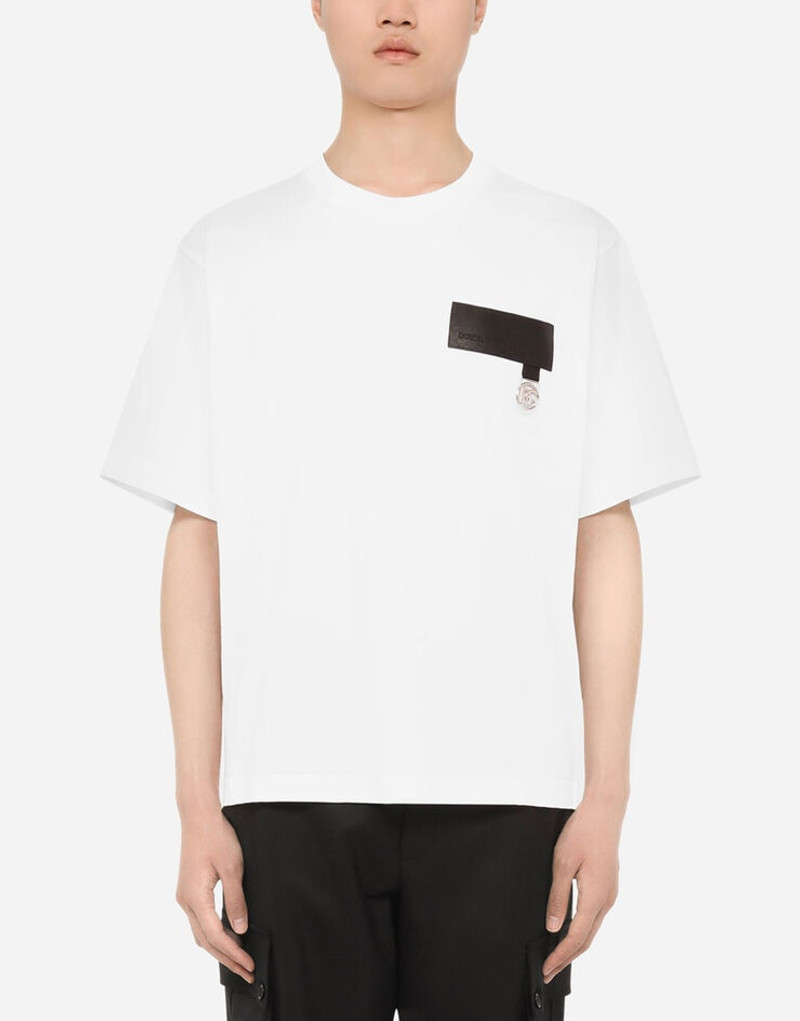Cotton T-shirt with DG patch 1