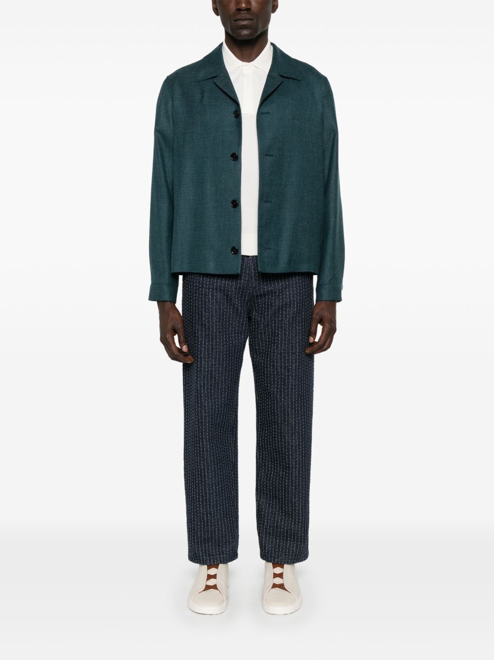 twill shirt jacket - 2