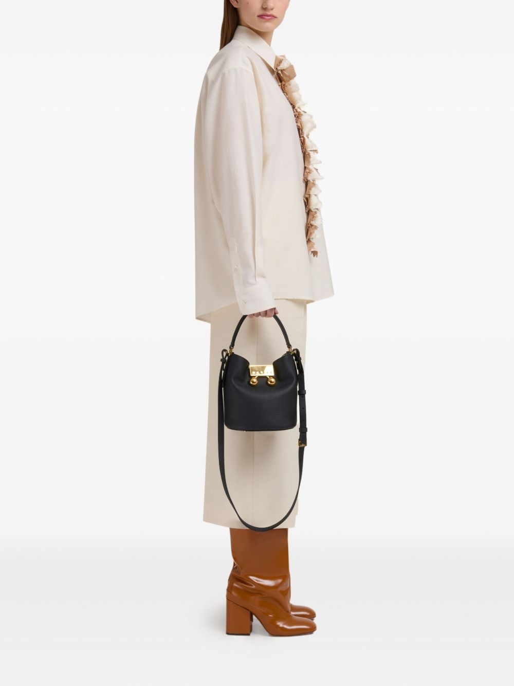 Trunkaroo pebbled-leather bucket bag - 2