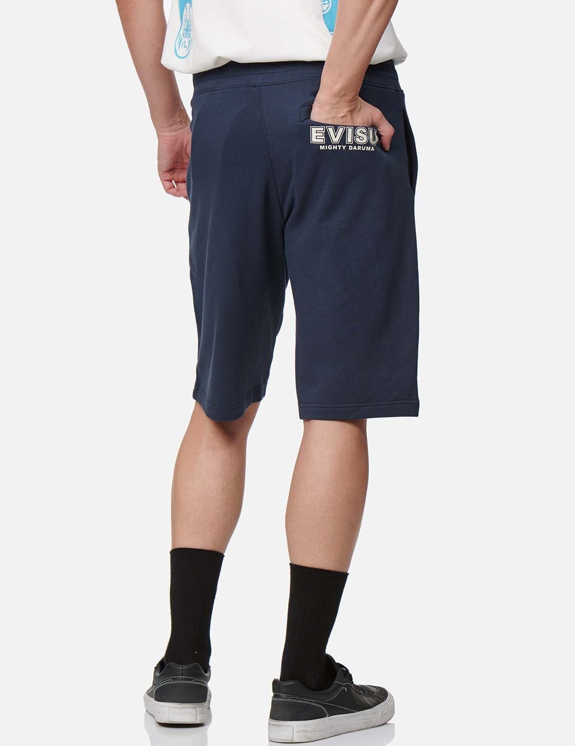 DARUMA AND SHIMENAWA PRINT SWEAT SHORTS - 4