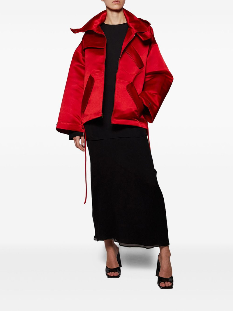 WARDROBE.NYC sheer split-cuff blouse outlook