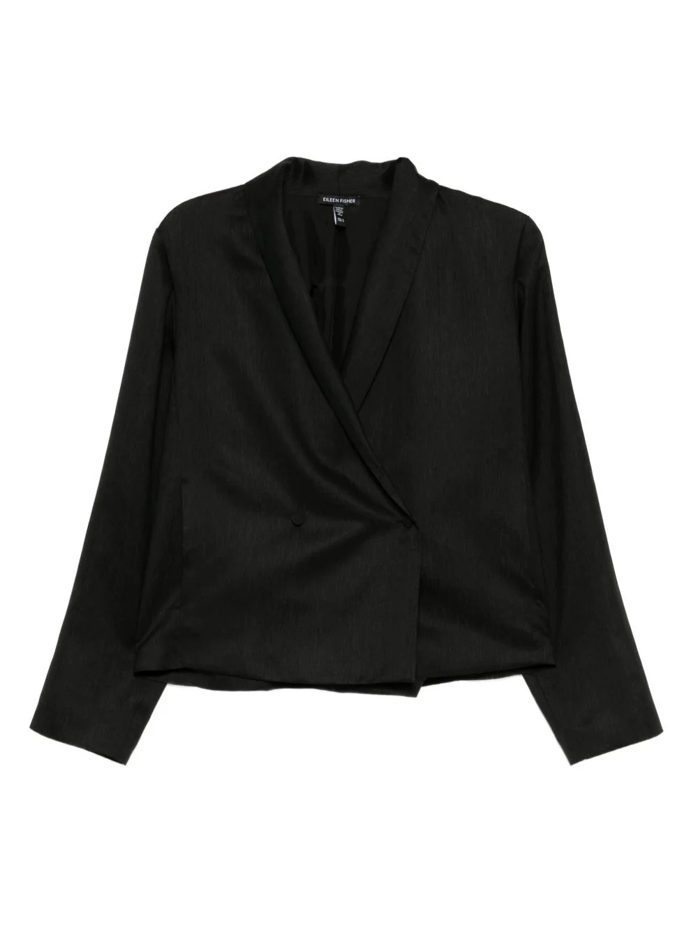 silk shawl-collar blazer - 1
