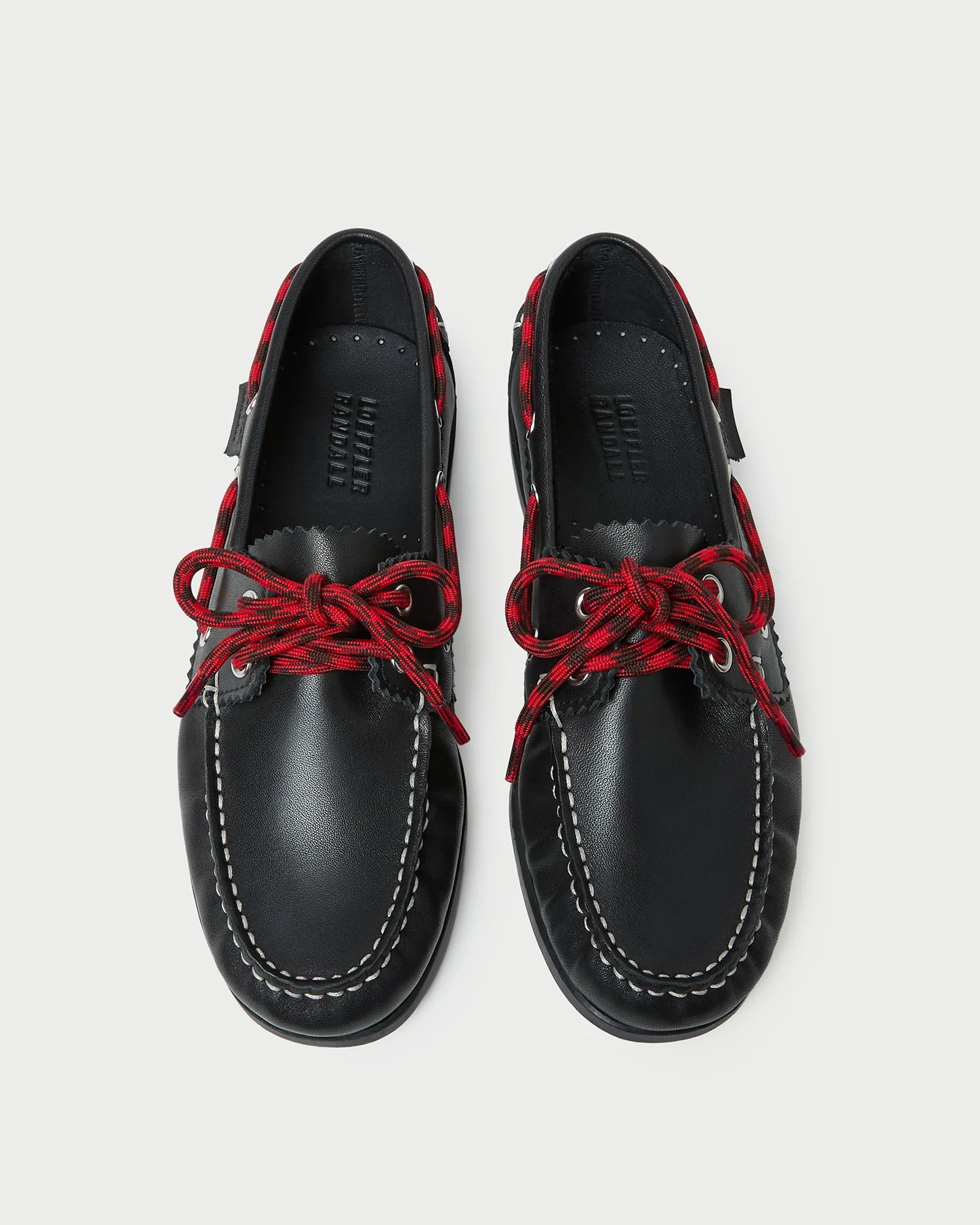 Franco Black Leather Boat Shoe - 1