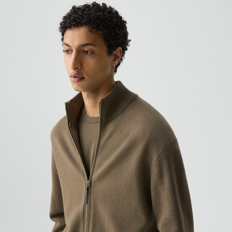 Turtleneck Cardigan in Boiled Wool 5
