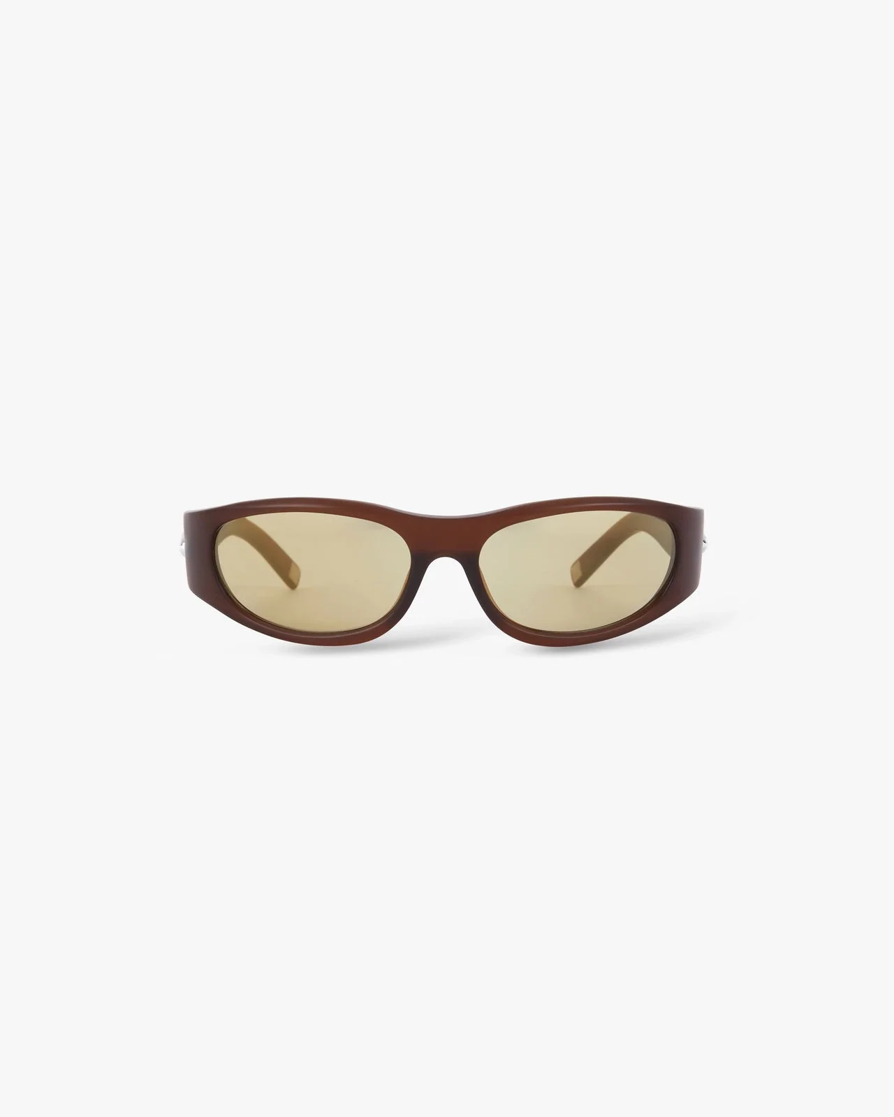 Brown Warped Sport Sunglasses - 1