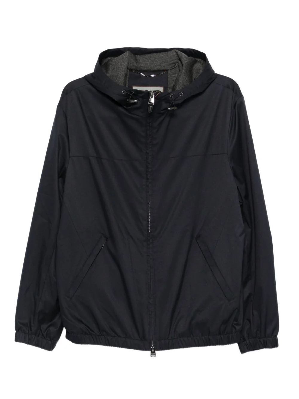 hooded zip-up jacket - 1