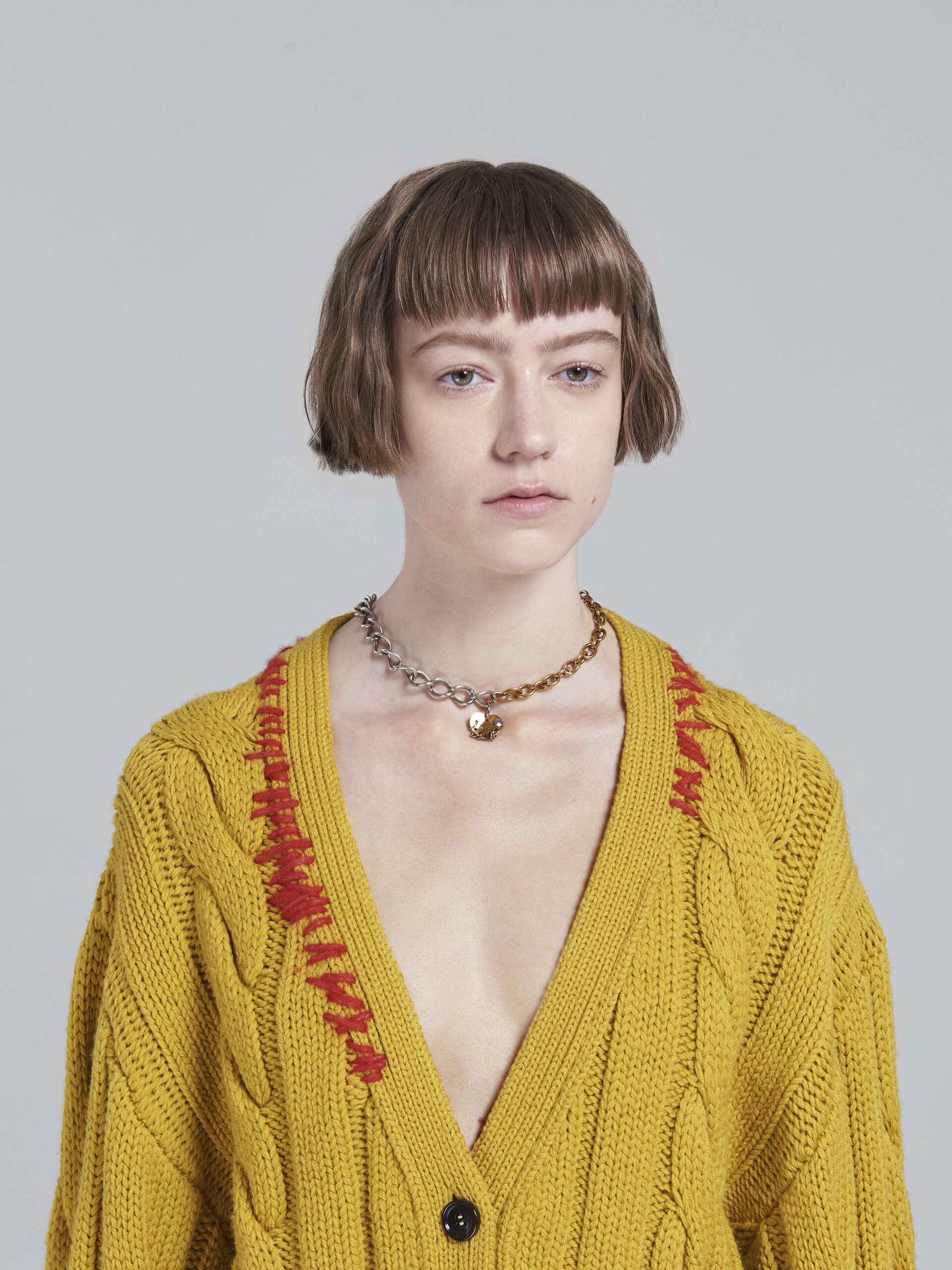 RAW HEARTS TWO-TONE CHAIN NECKLACE - 2