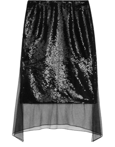 CELINE Foulard skirt in pinstripe tulle outlook