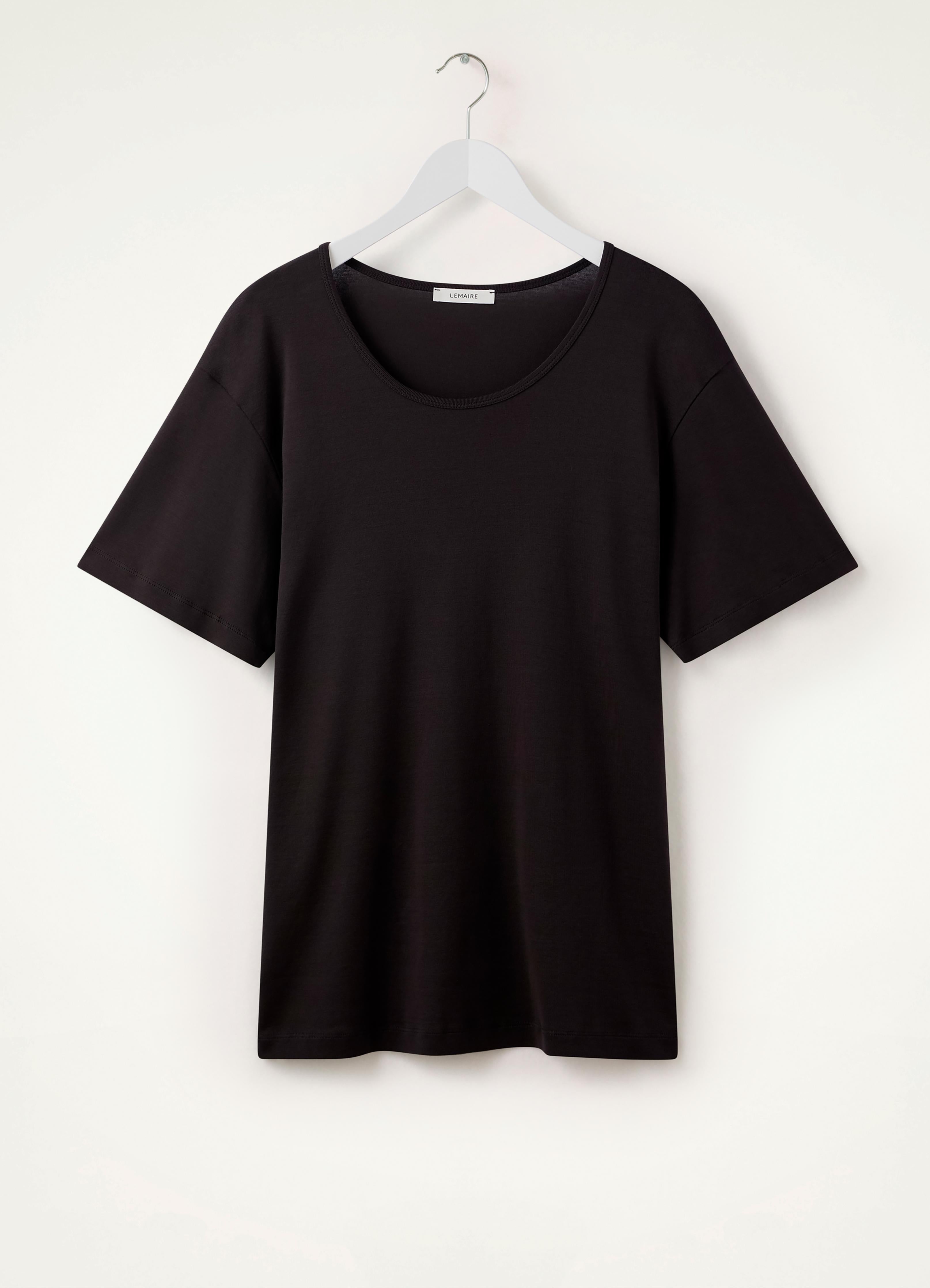 RIB U NECK T-SHIRT - 1