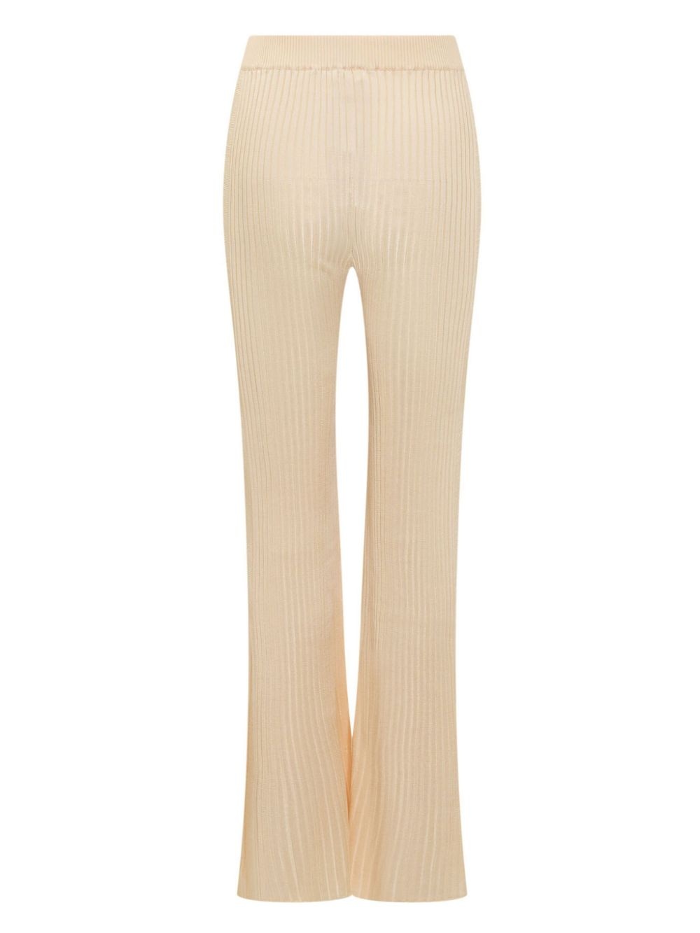 ribbed-knit trousers - 2