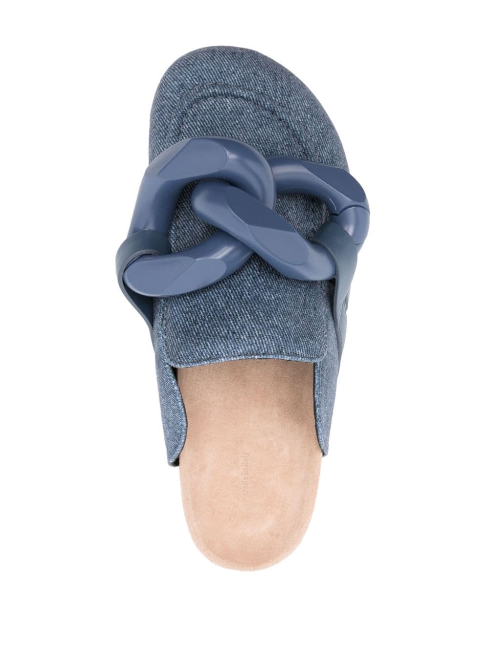 chain link-detail slippers - 4