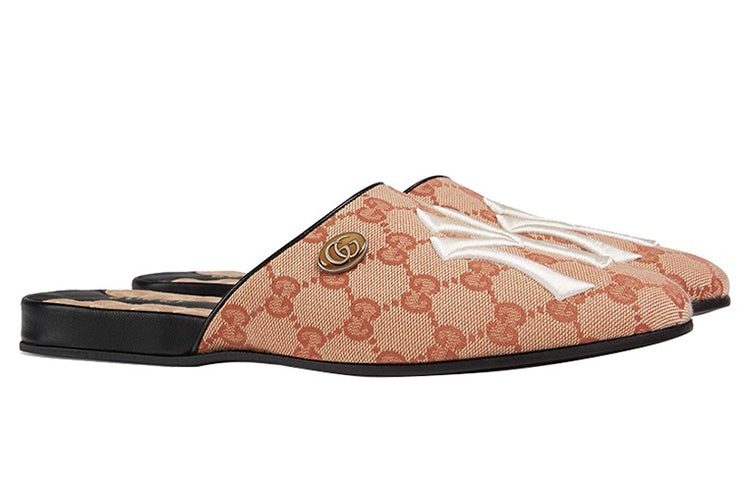 (WMNS) Gucci NY Yankees x Princetown G 'Brown' 537089-KQW00-8366 - 2