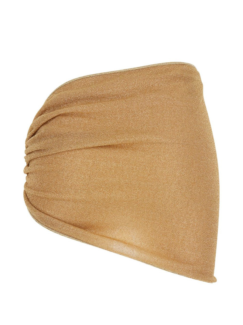Oséree Lumière asymmetric beaded mini skirt outlook