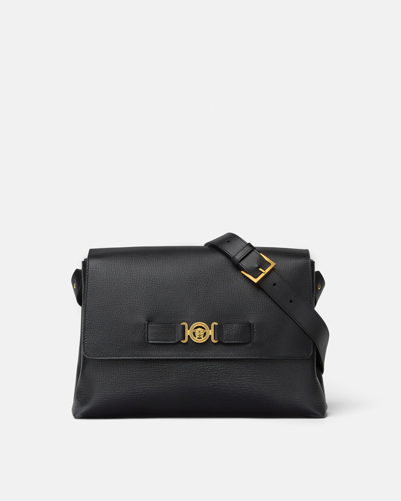 Medusa Biggie Leather Messenger Bag 1