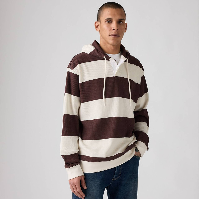 Levi's THERMAL RUGBY HOODIE SWEATSHIRT outlook