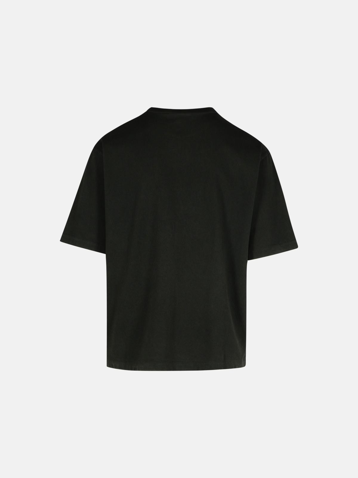BLACK COTTON T-SHIRT - 3