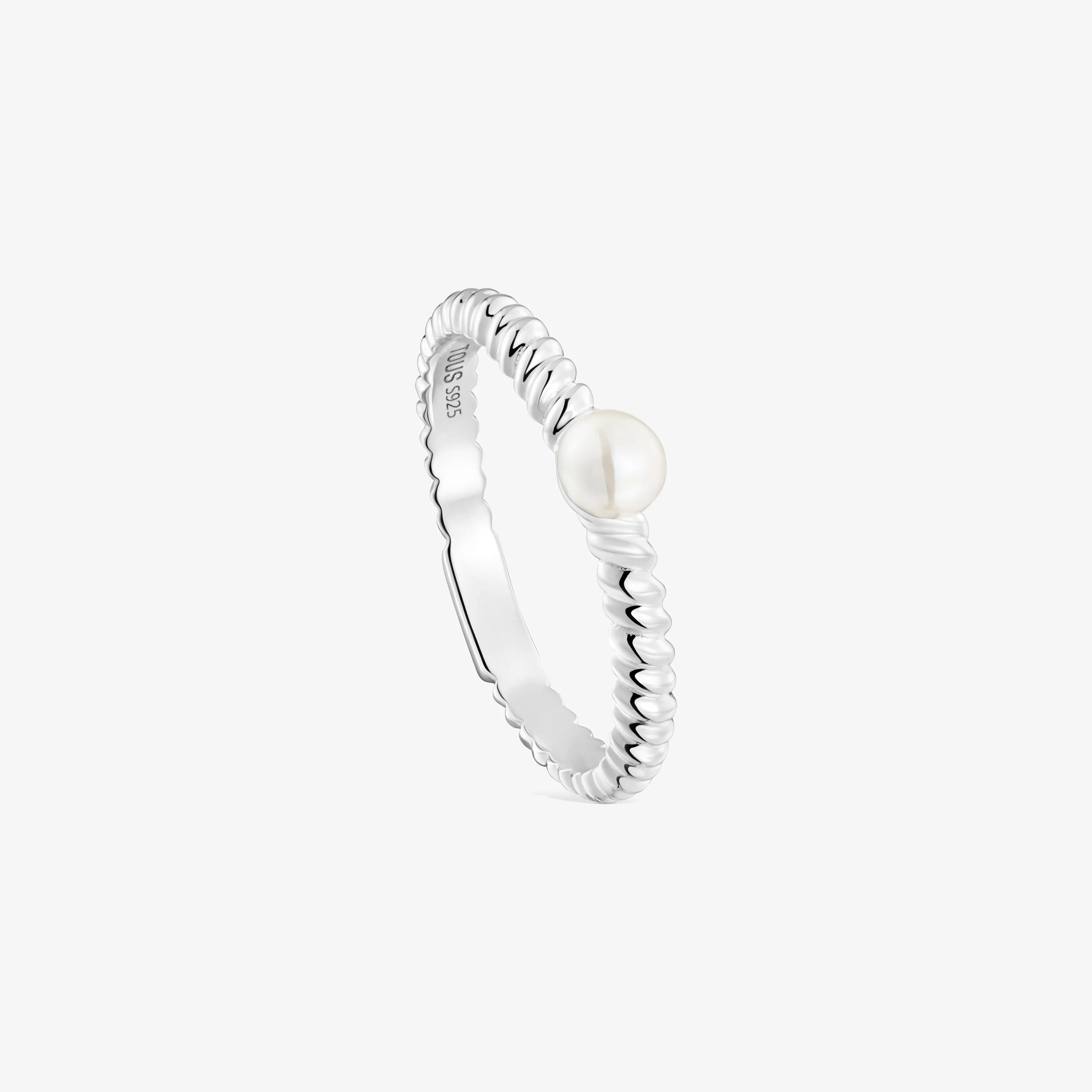 Silver and cultured pearl Ring TOUS Motifs - 1