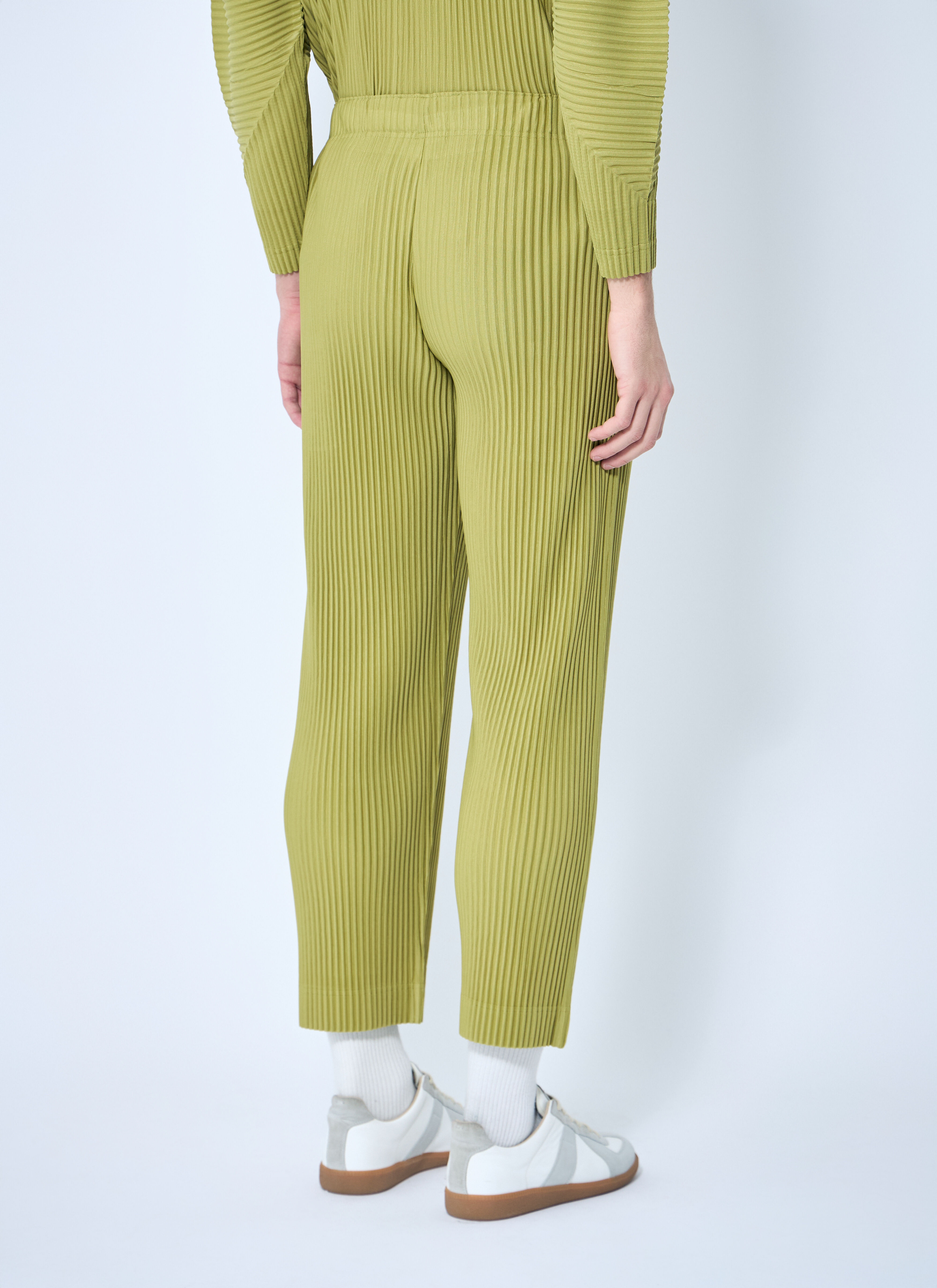 Straight Pleated Pants - 4
