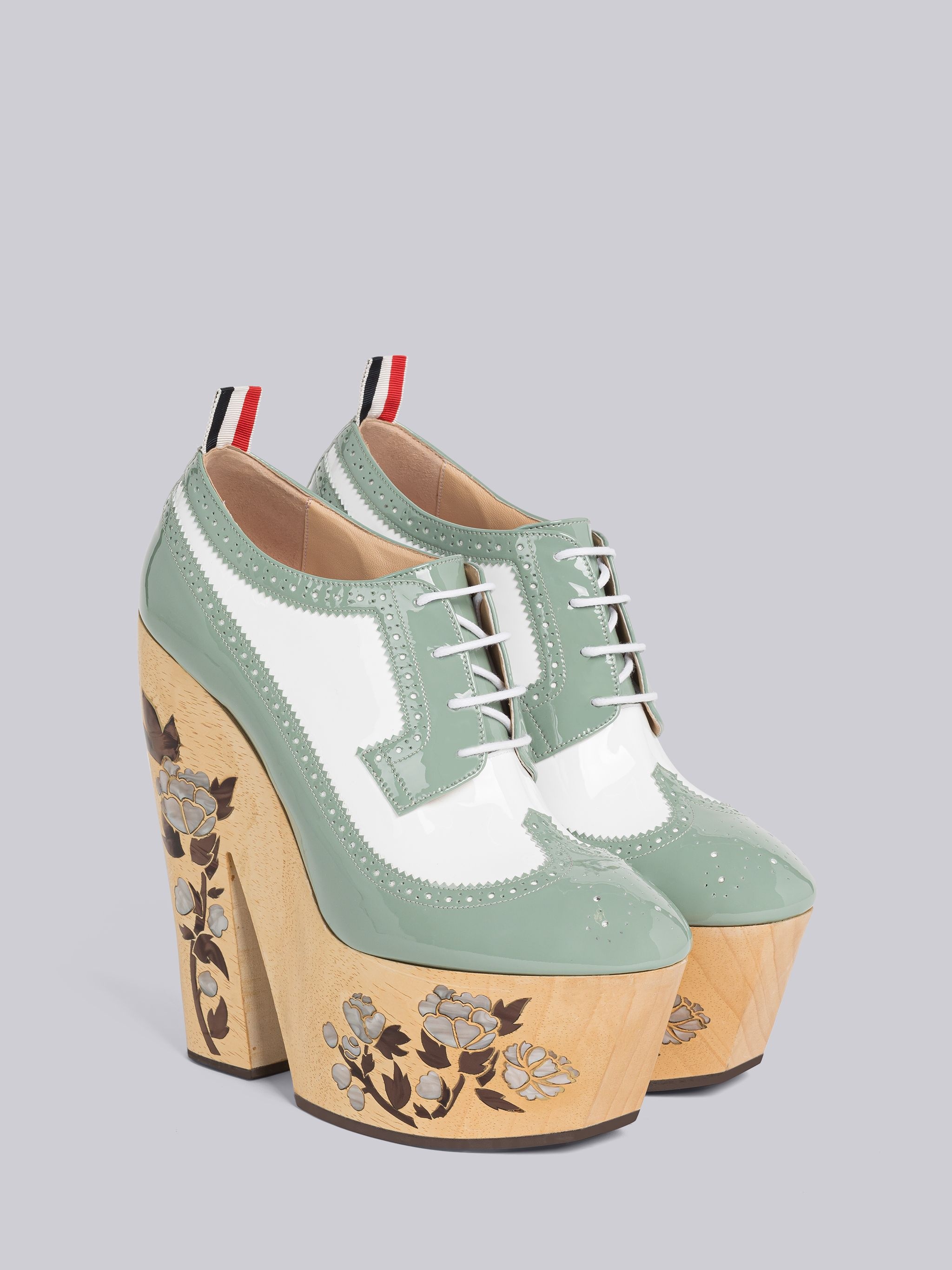 Inlaid Wood Platform Longwing Brogue - 3