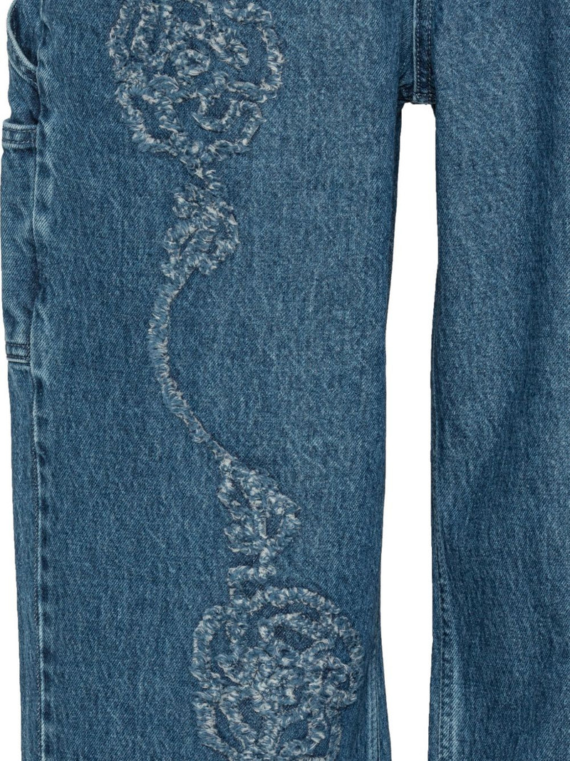 floral denim boyfriend jeans 5