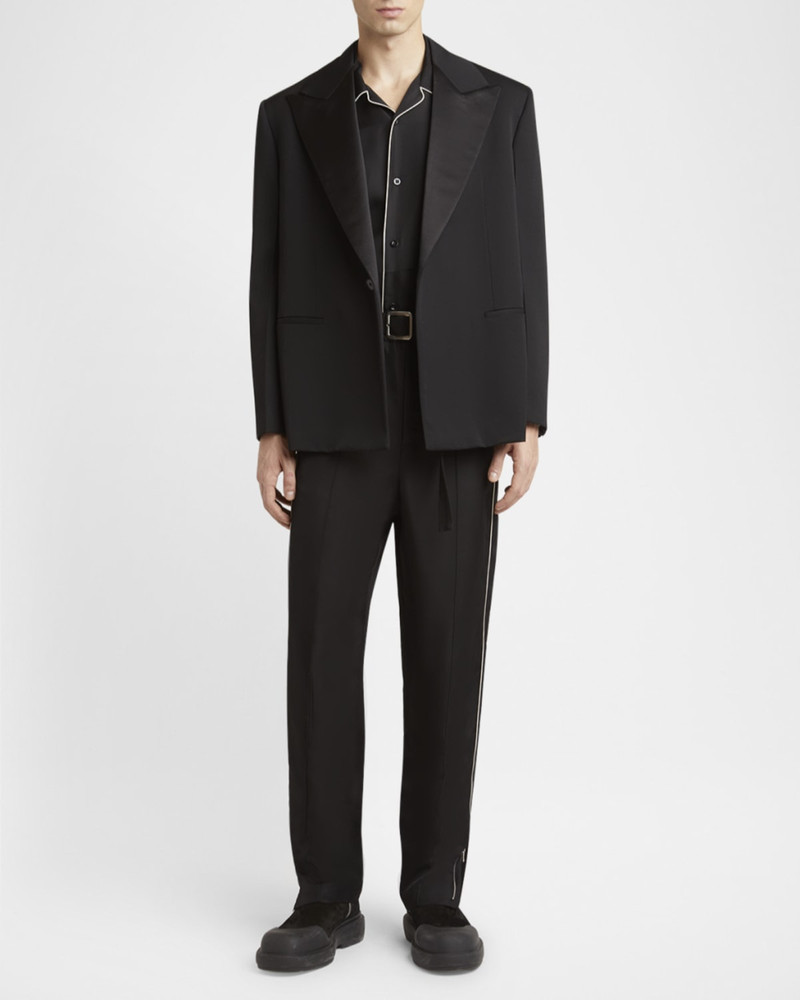 Jil Sander Men's Relaxed-Fit Trousers with Piping outlook