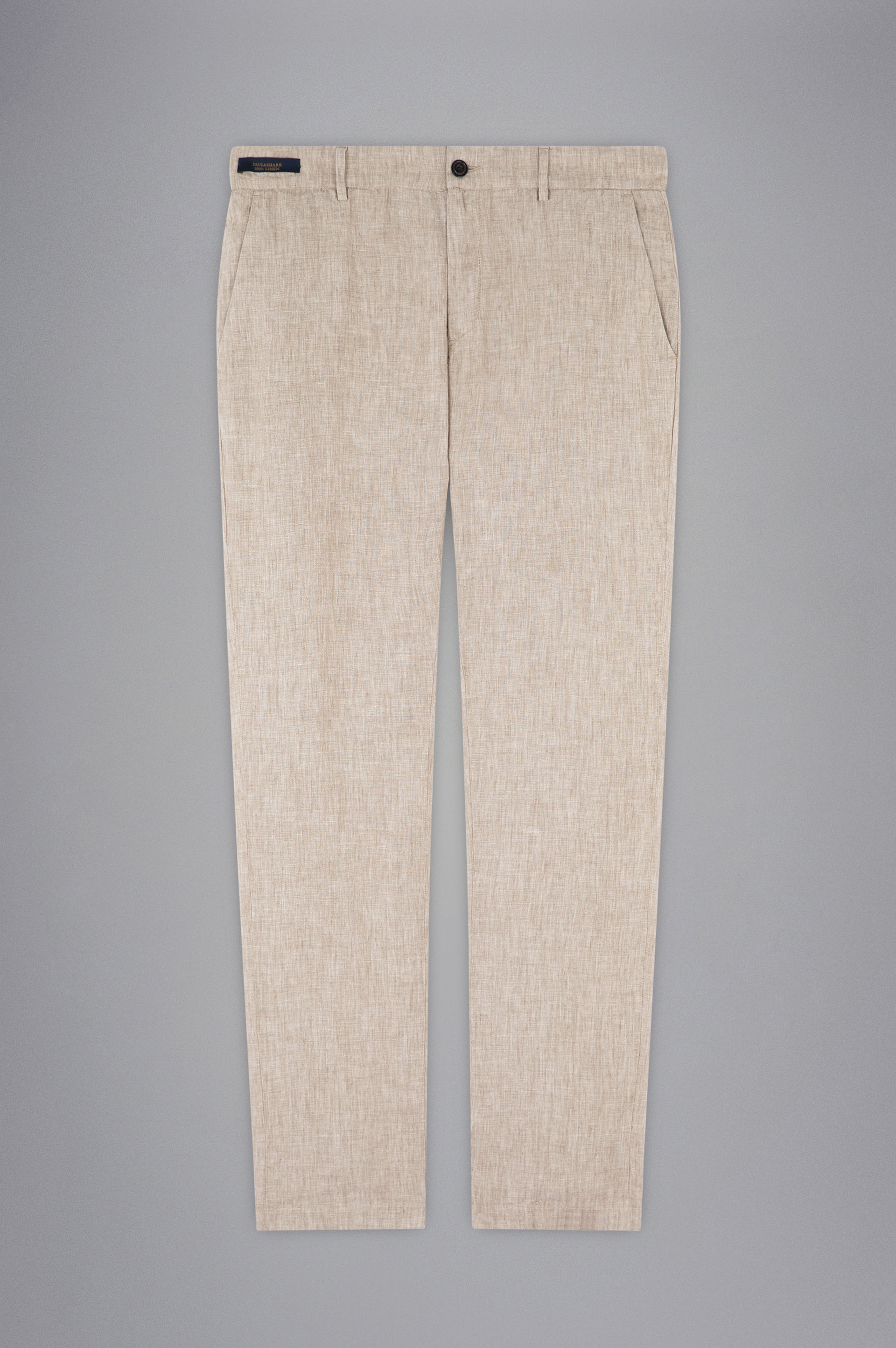 LINEN CHINO TROUSERS - 1