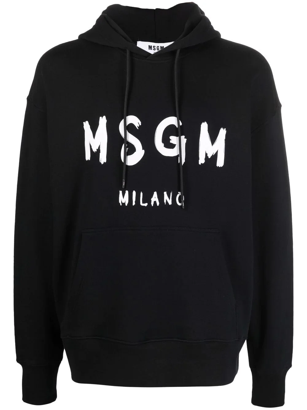 logo print hoodie - 1