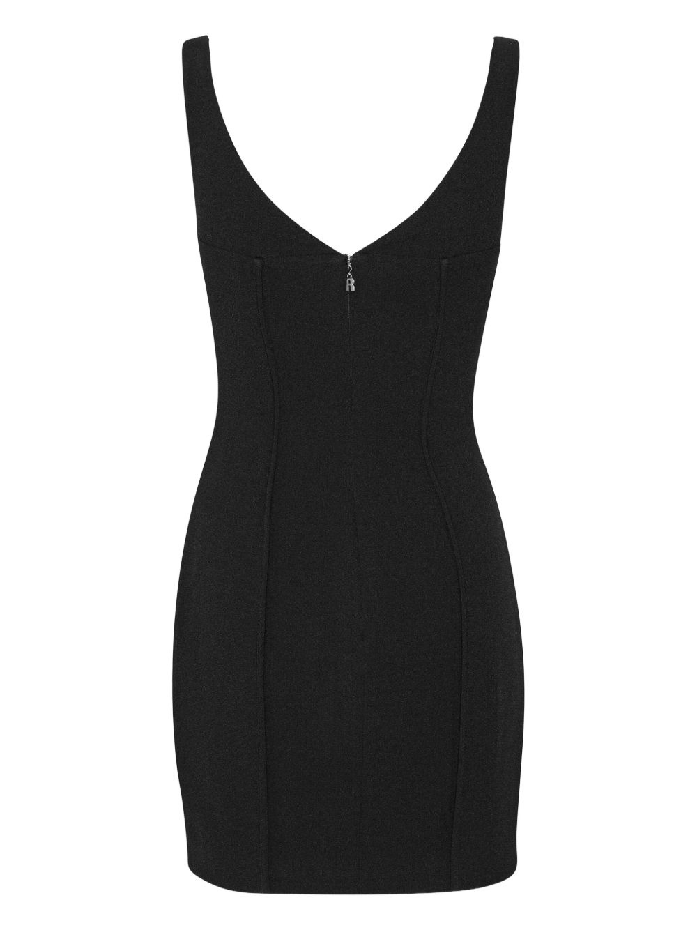 rose-buttoned mini dress - 5