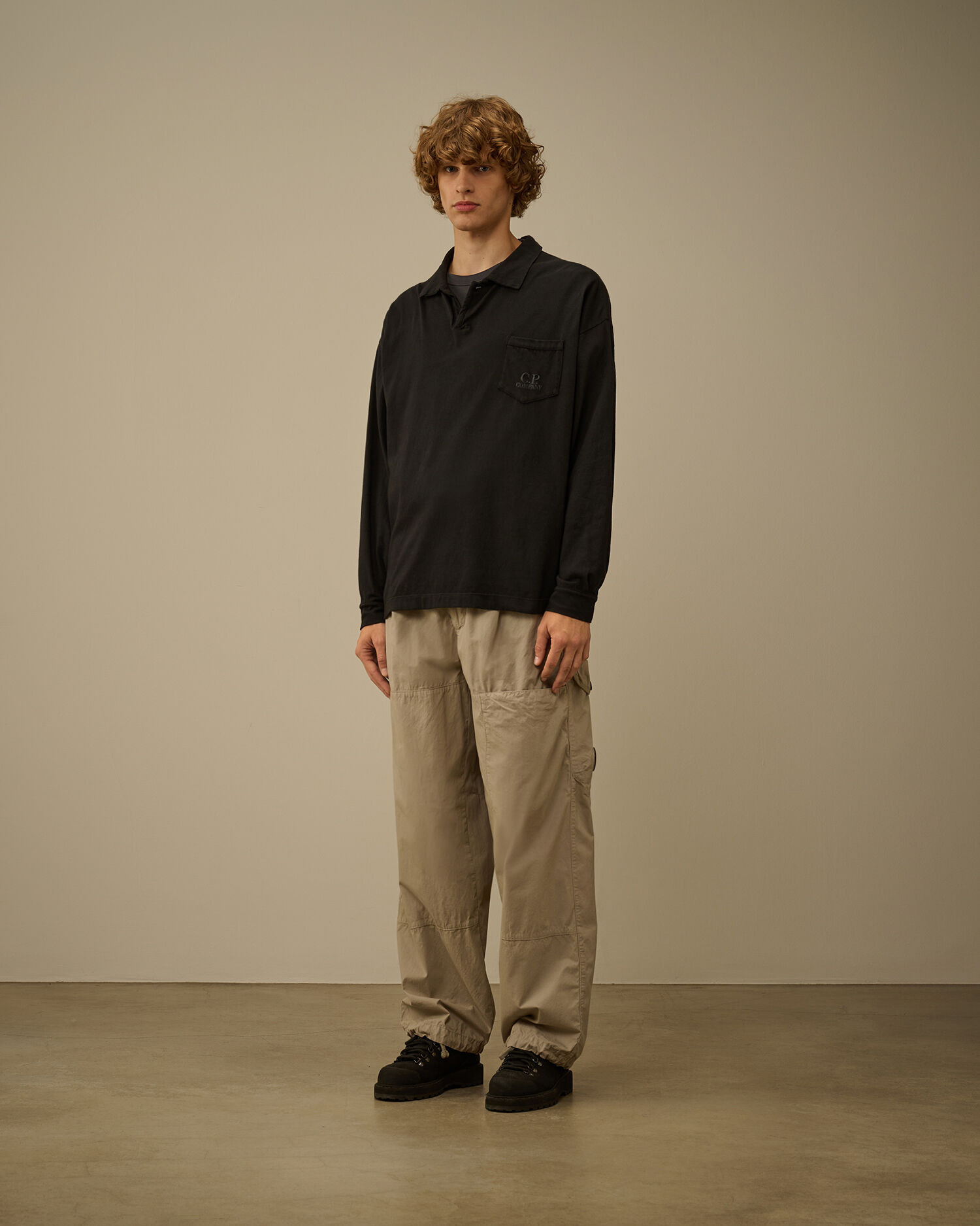 20/1 Jersey Long Sleeve Boxy Polo - 2