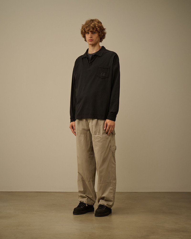 C.P. Company 20/1 Jersey Long Sleeve Boxy Polo outlook
