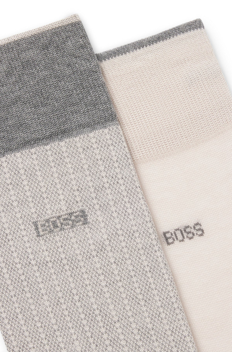 BOSS TWO-PACK OF SOCKS IN MERCERIZED COTTON outlook