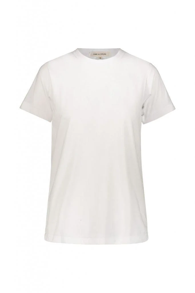 COMME DES GARÇONS WHITE JERSEY BACKLESS T-SHIRT CLOTHING - 1