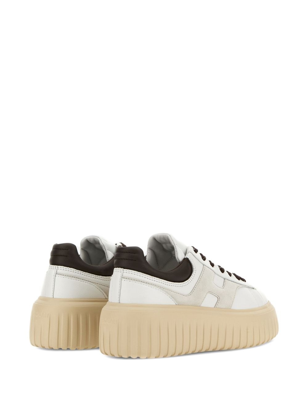 platform leather trainers - 3