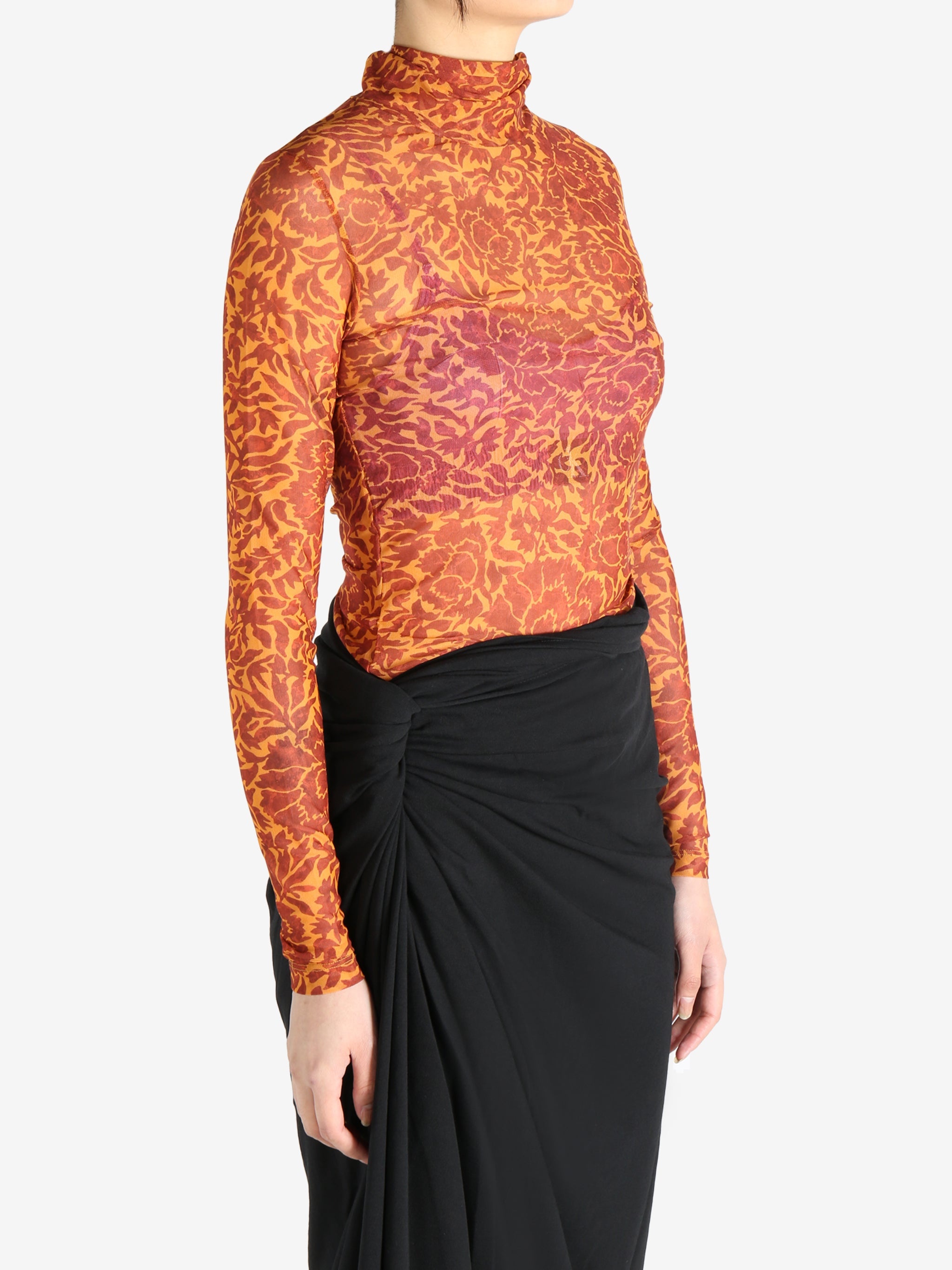 DRIES VAN NOTEN - Women Printed Turtleneck Tee - 2