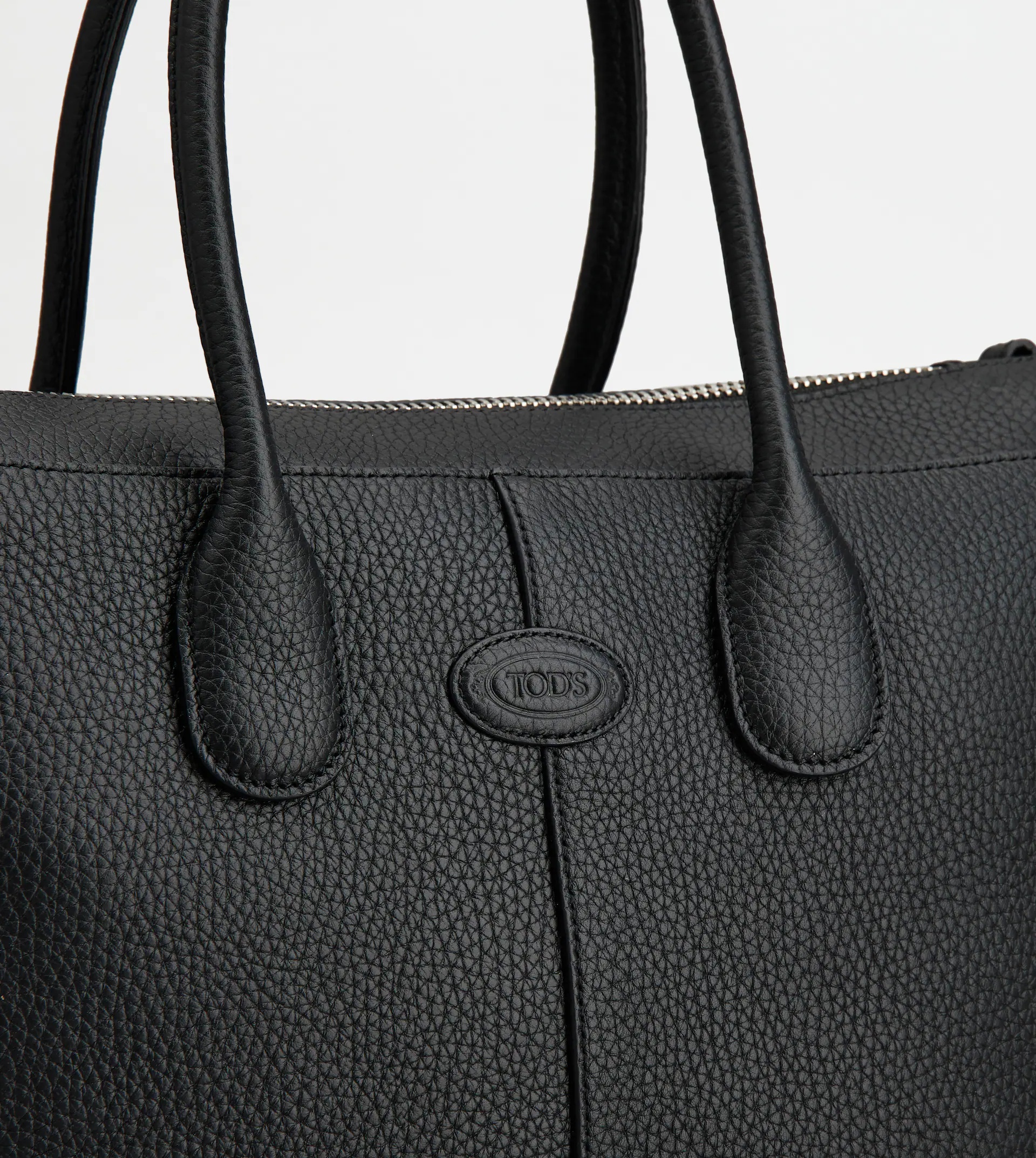 TOD'S DI BAG IN LEATHER MEDIUM - BLACK - 5