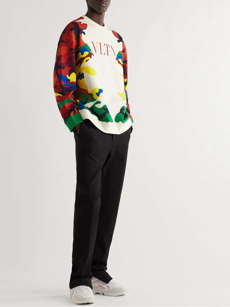 Valentino Camouflage-Print Cotton-Blend Jersey Sweatshirt outlook